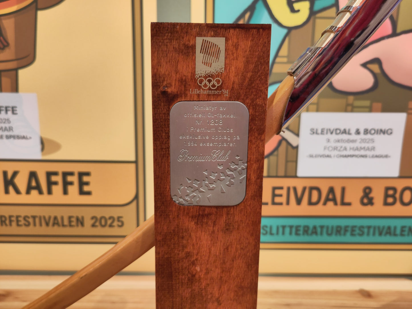 Olympic Games 1994 Lillehammer torch Premier Clubs numbered*