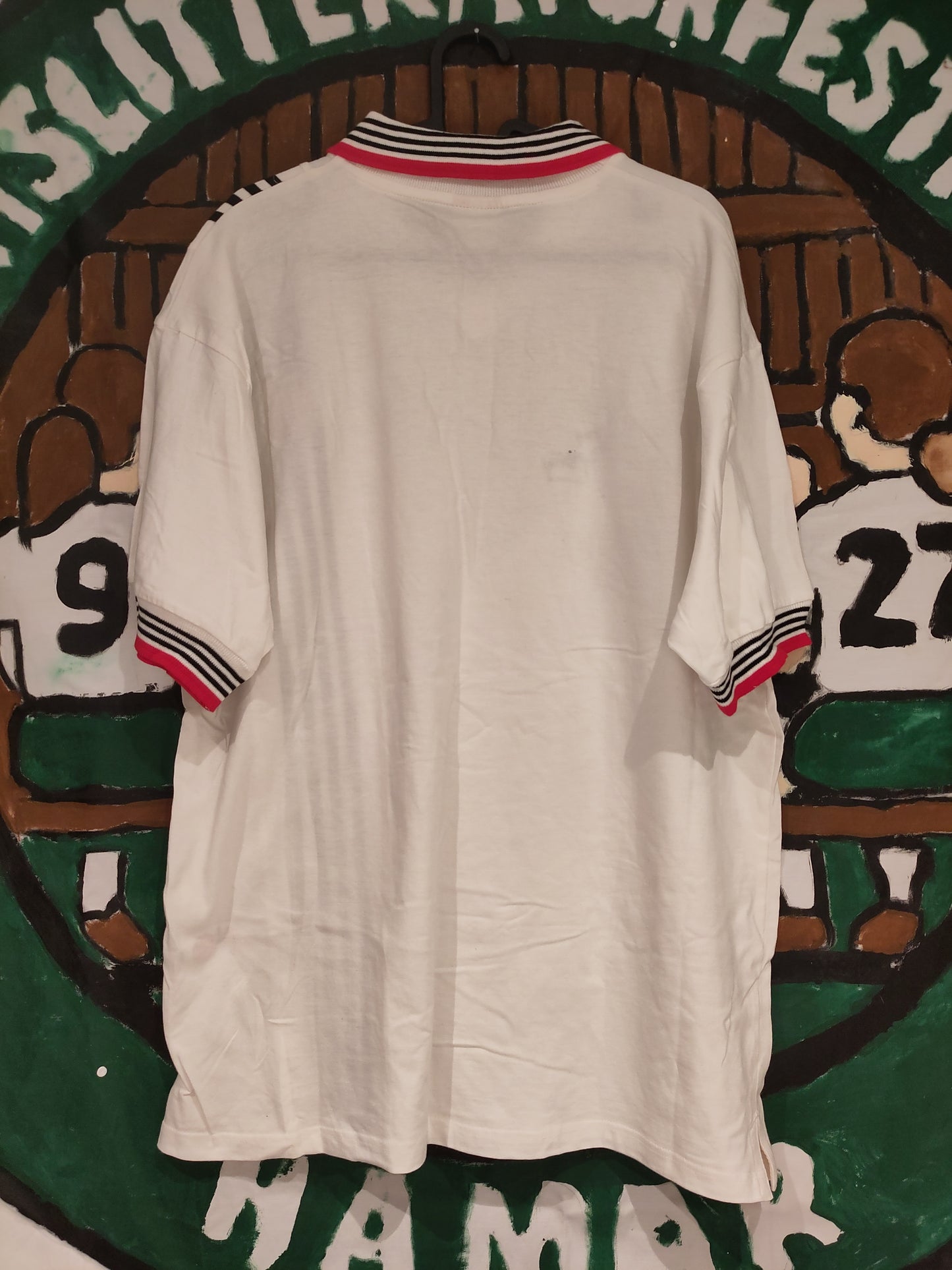 Manchester United drakt 1976-80 borte retro signert McIlroy & McCreery*