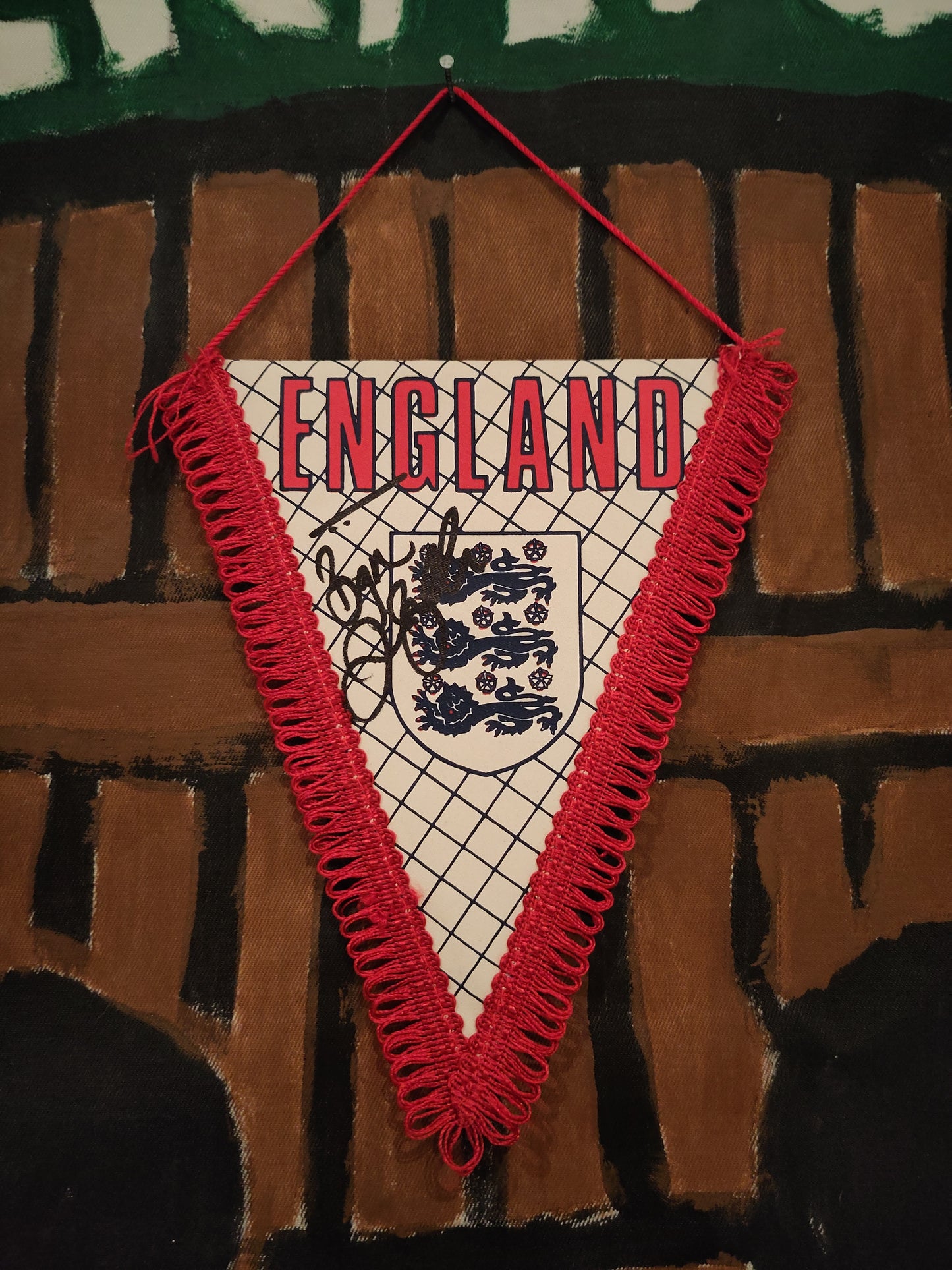 England vimpel signert Beckham*