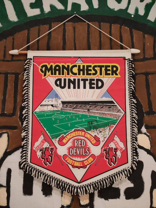 Manchester United vimpel Old Trafford 1985*