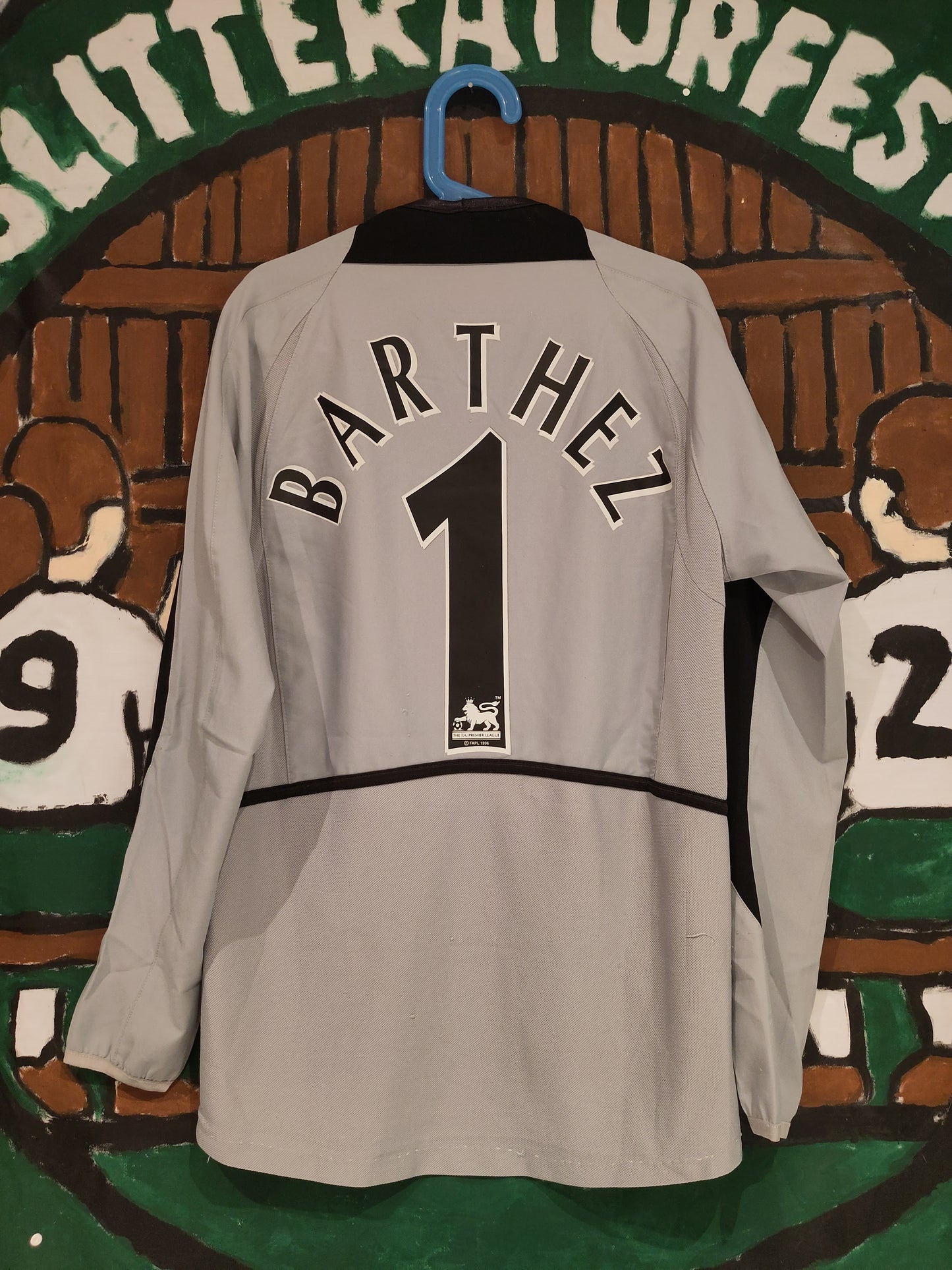 Manchester United drakt 2002-04 keeper Barthez barn*