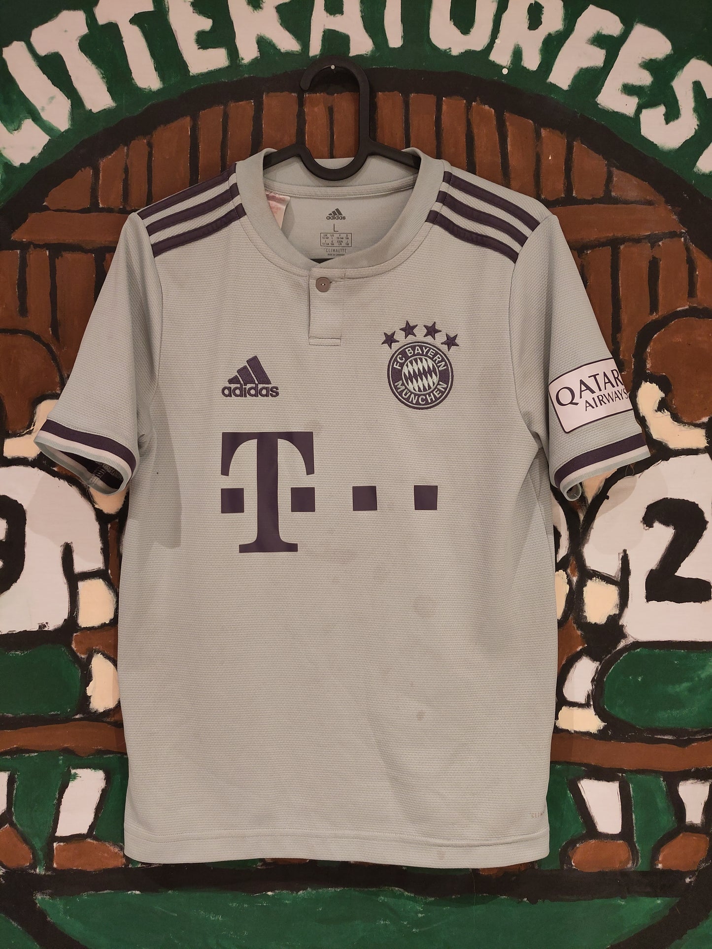 Bayern München drakt 2018-19 borte ungdom