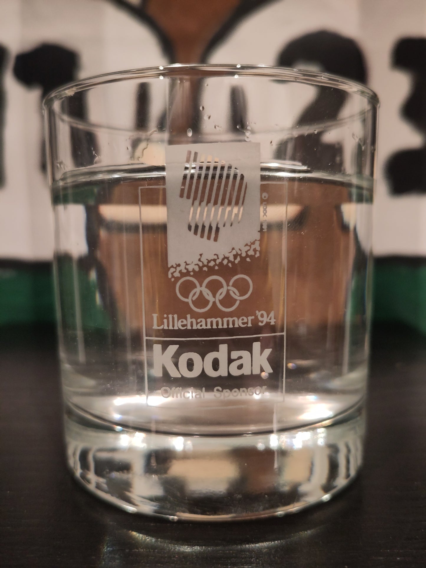 OL 1994 Lillehammer glass whiskey Kodak*
