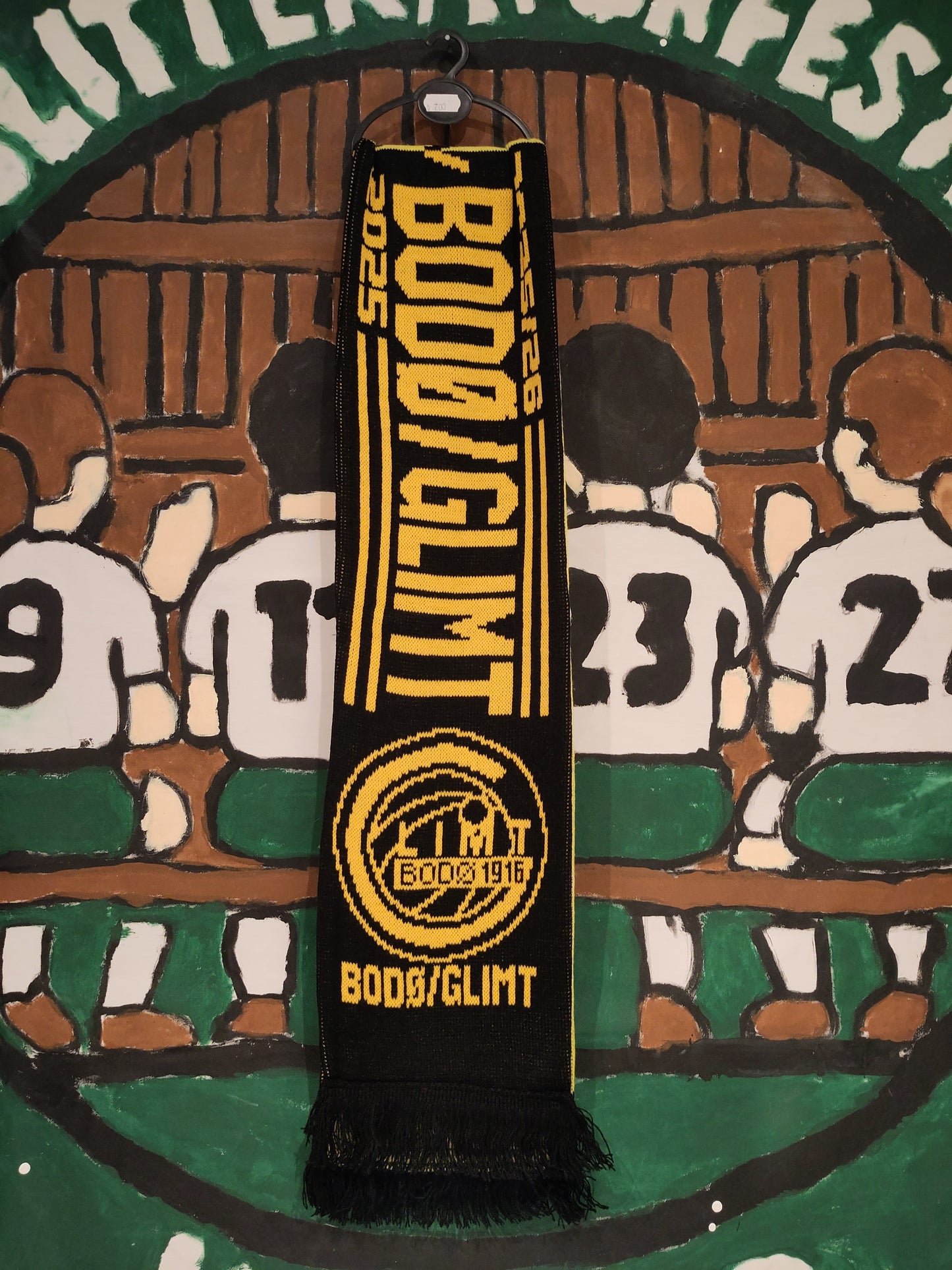 Bodø/Glimt skjerf half&half Borussia Dortmund 2025