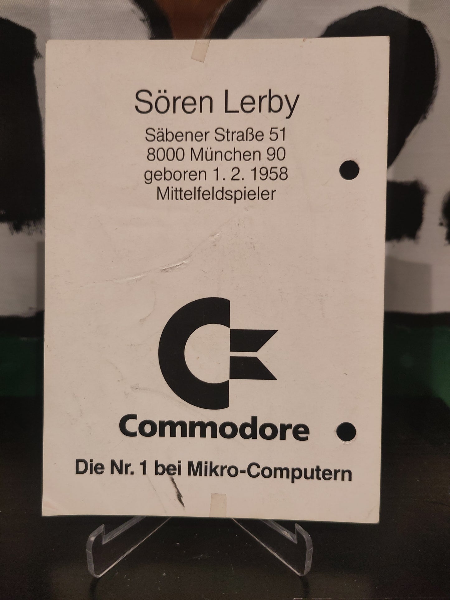 Signert kort: Søren Lerby*