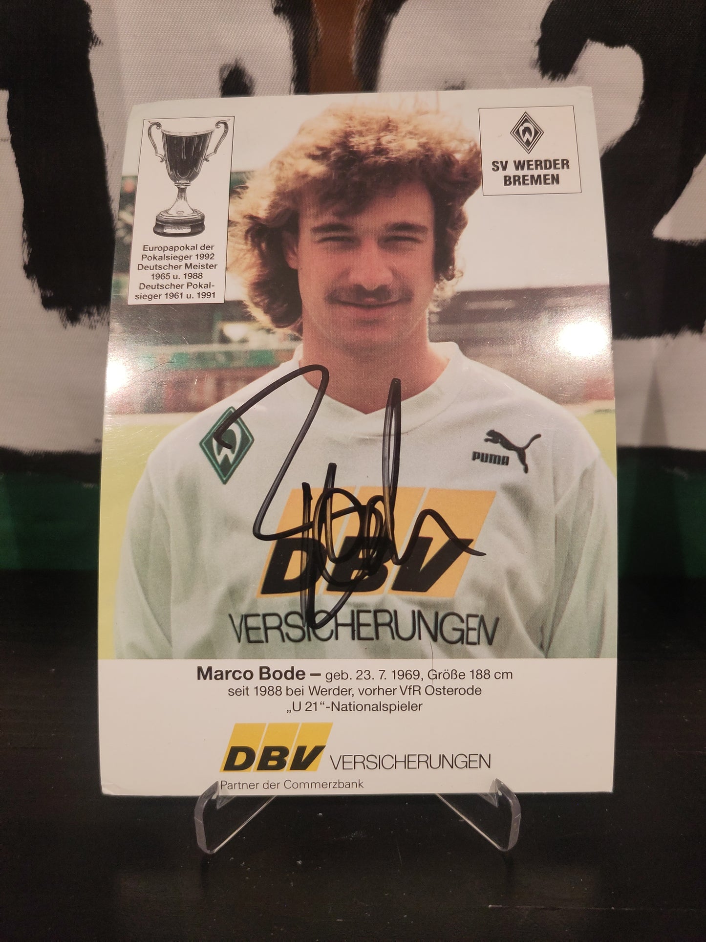 Signert kort: Marco Bode*
