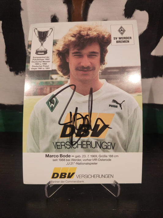Signert kort: Marco Bode*