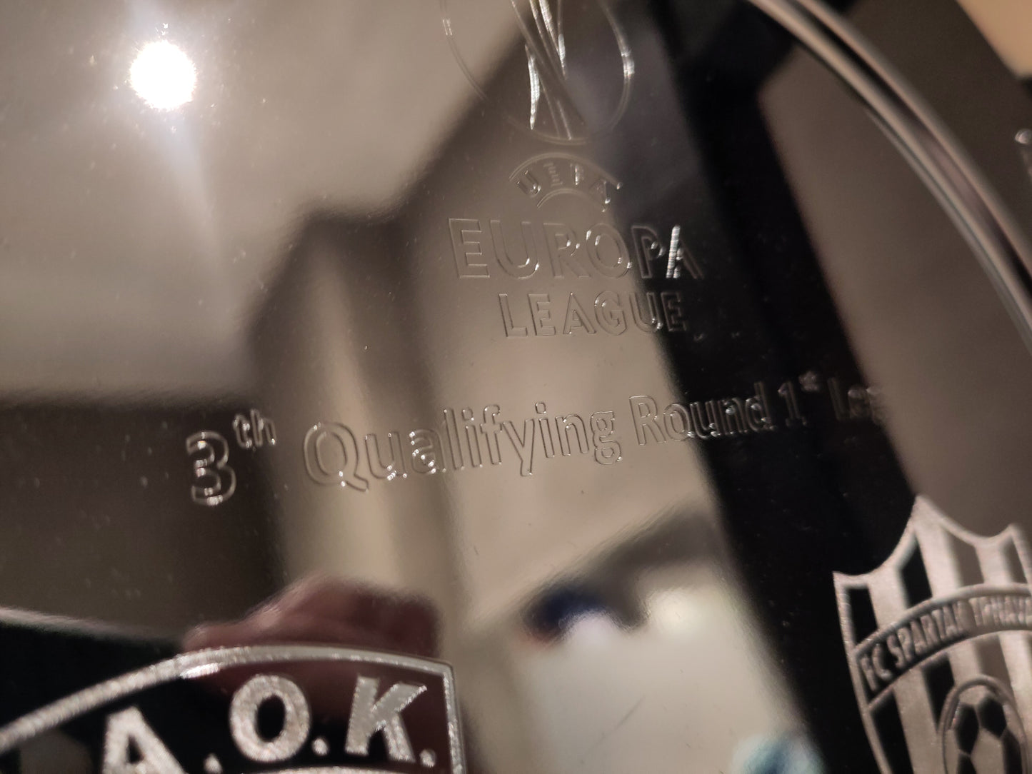 PAOK vs Spartak Trnava Europa League 2015-16 plakett