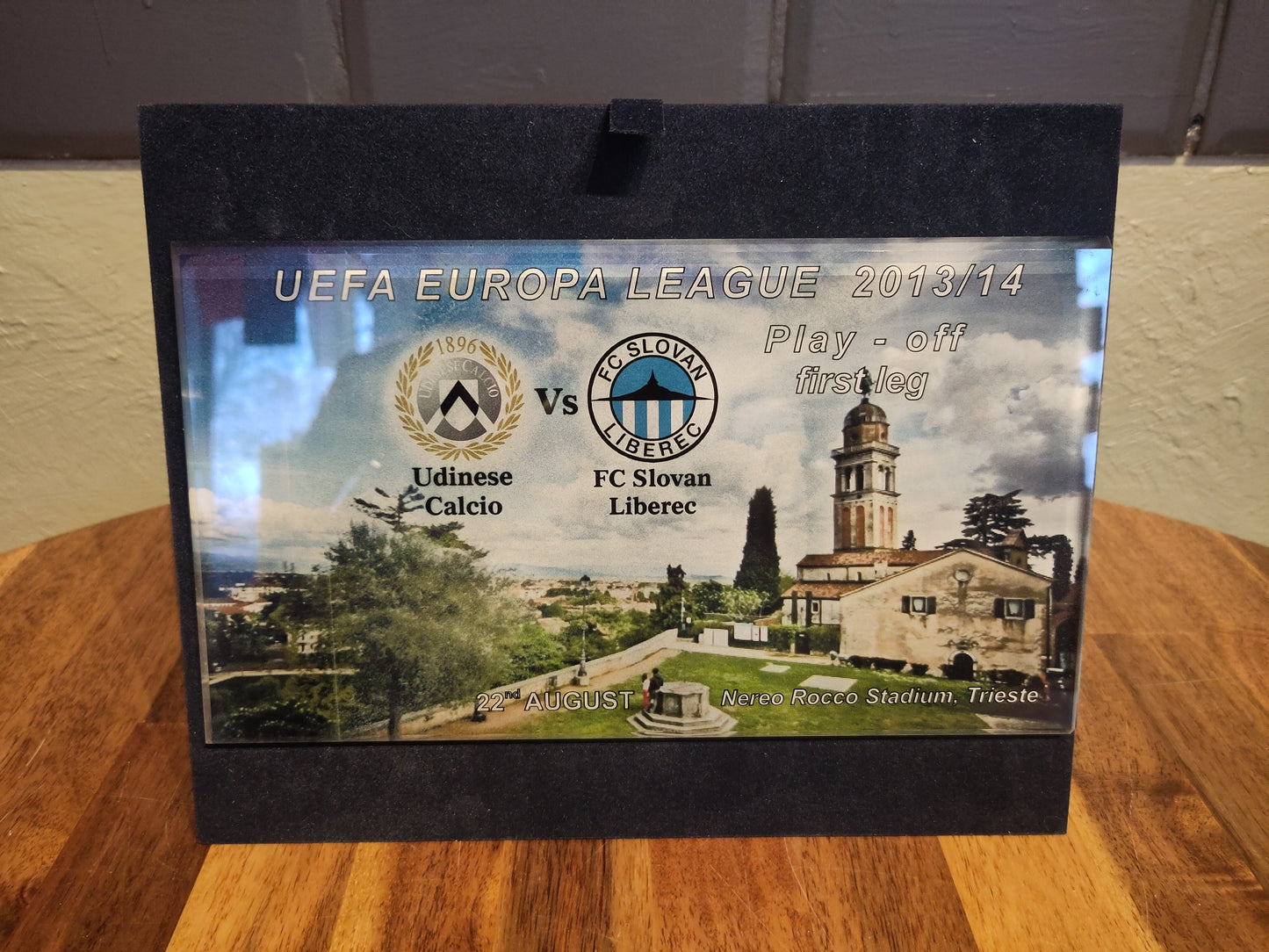 Udinese vs Slovan Liberec Europa League 2013-14 plakett