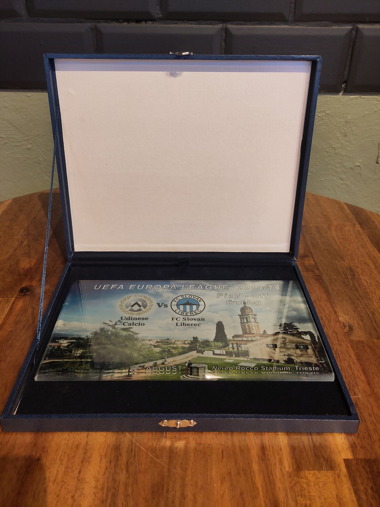 Udinese vs Slovan Liberec Europa League 2013-14 plakett