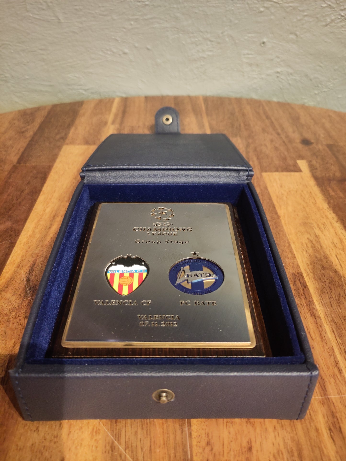 Valencia vs BATE Borisov Champions League 2012-13 plakett