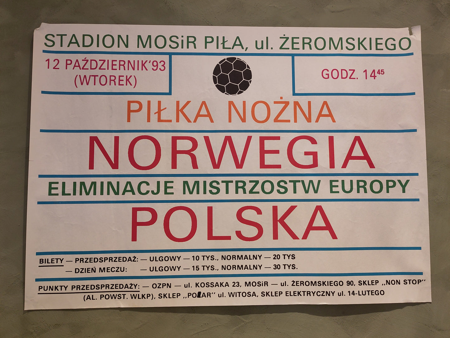 Plakat: Norsk fotball