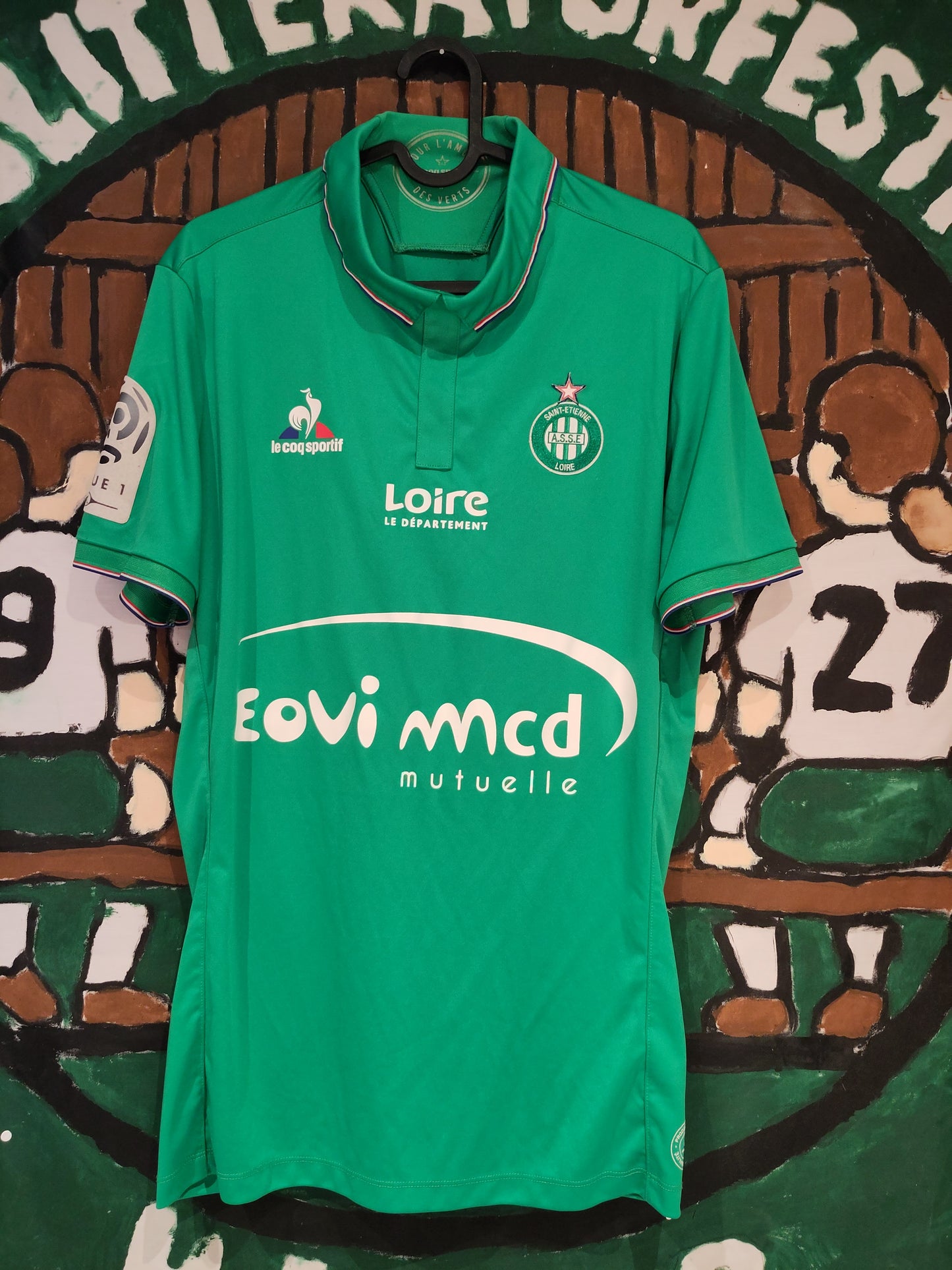Saint-Etienne drakt 2016-17 hjemme utøverbrukt/kampbrukt Selnæs