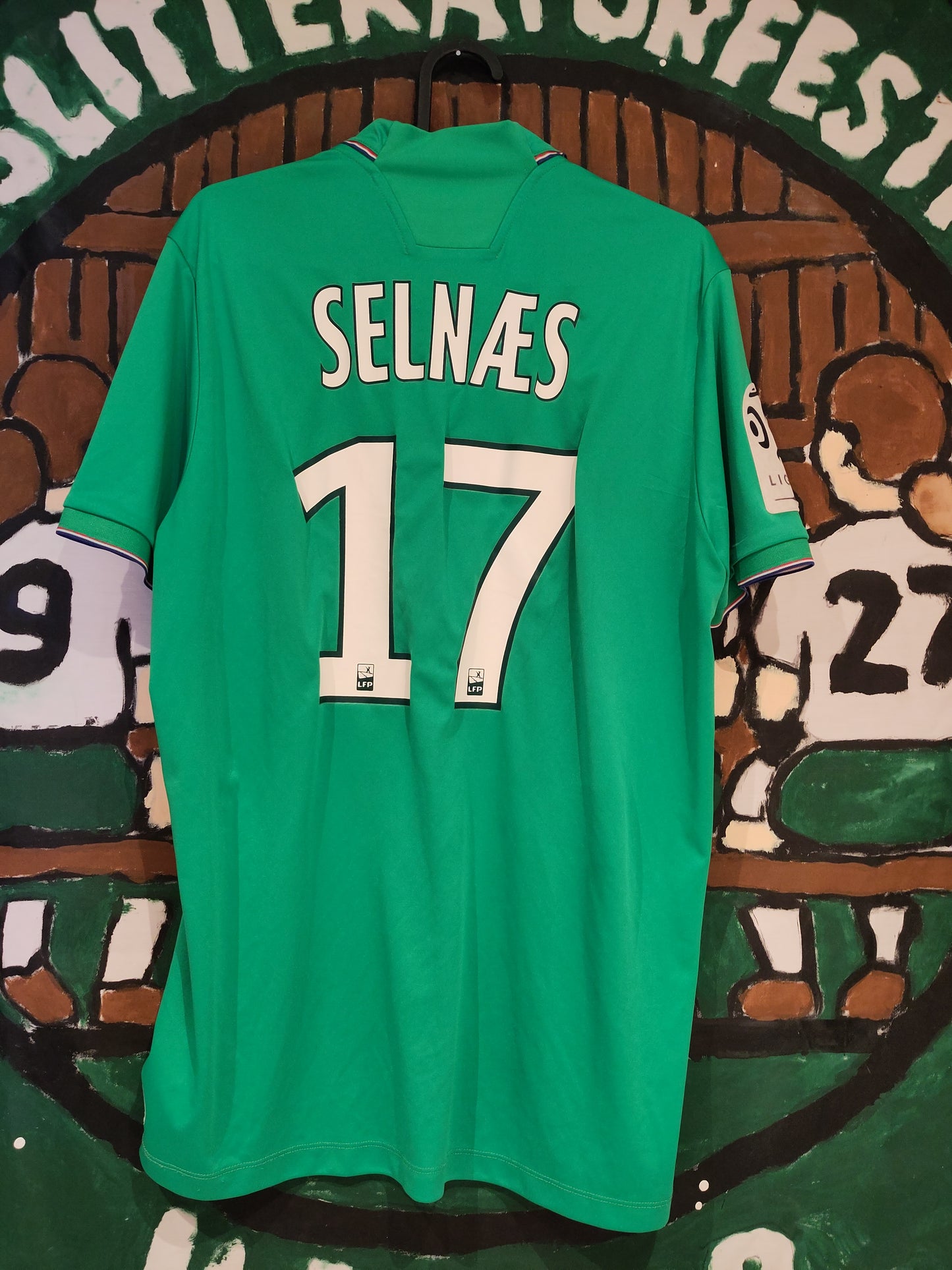 Saint-Etienne drakt 2016-17 hjemme utøverbrukt/kampbrukt Selnæs