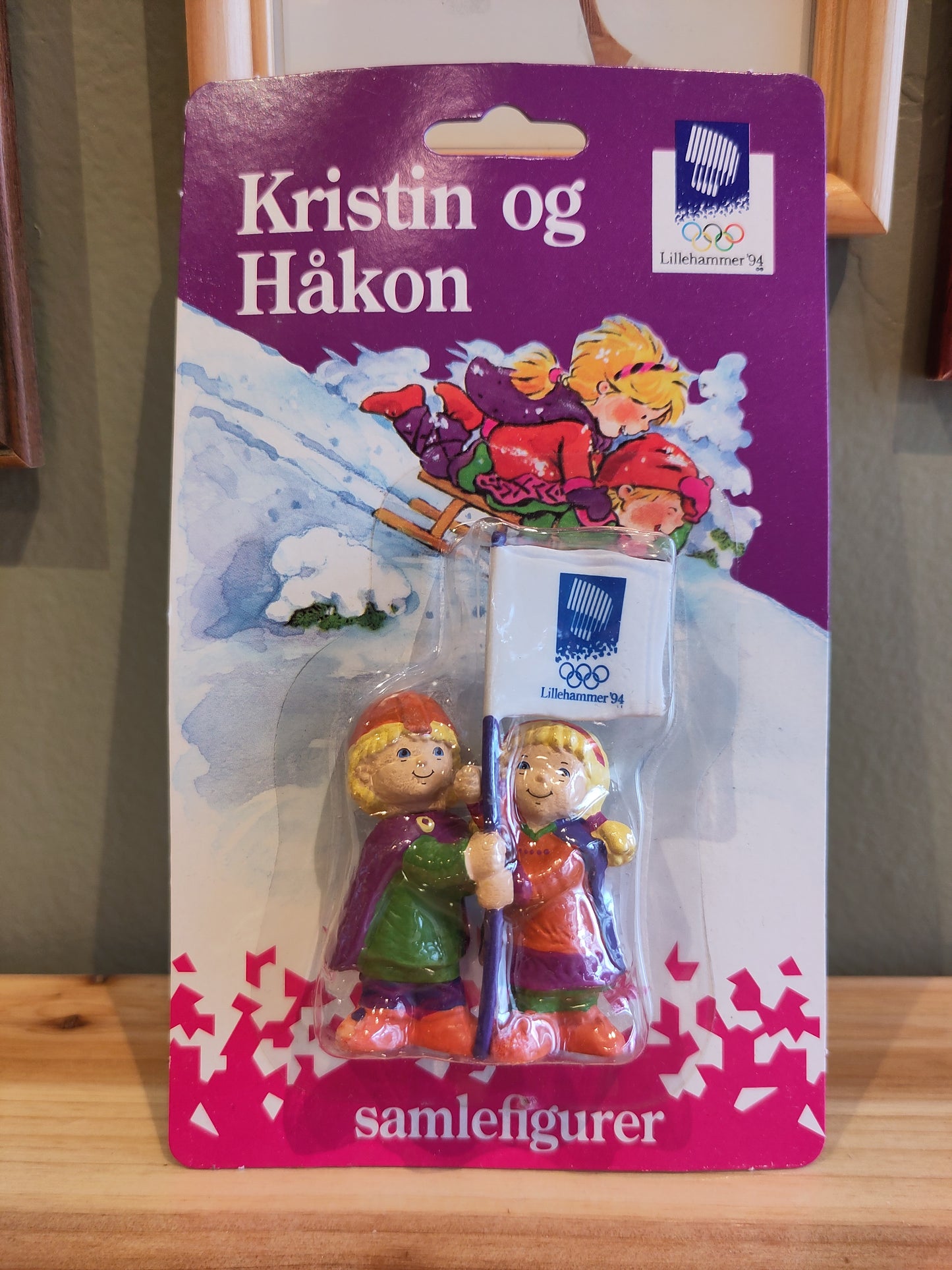 OL 1994 Lillehammer samlefigurer Kristin og Håkon (diverse)*