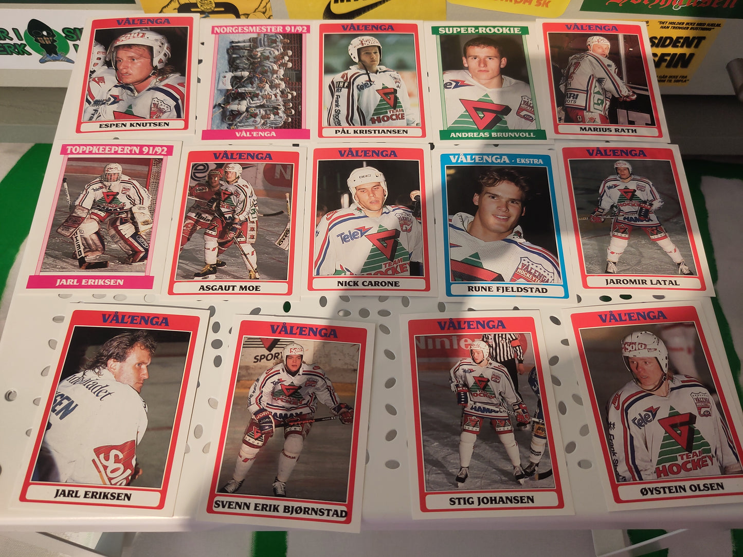 Hockeykort Eliteserien 92-93: Vålerenga*
