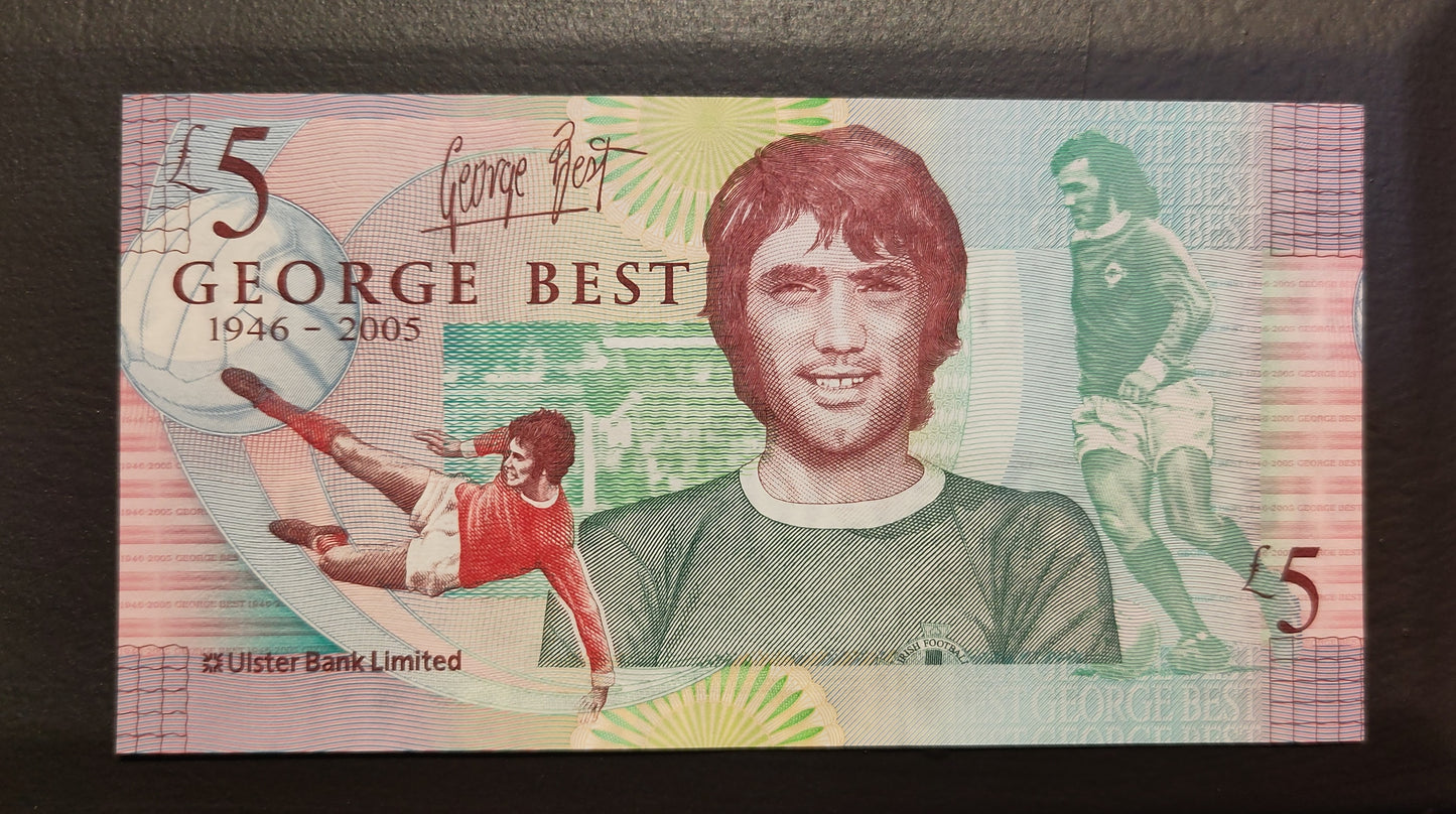 George Best seddel 5 pund*