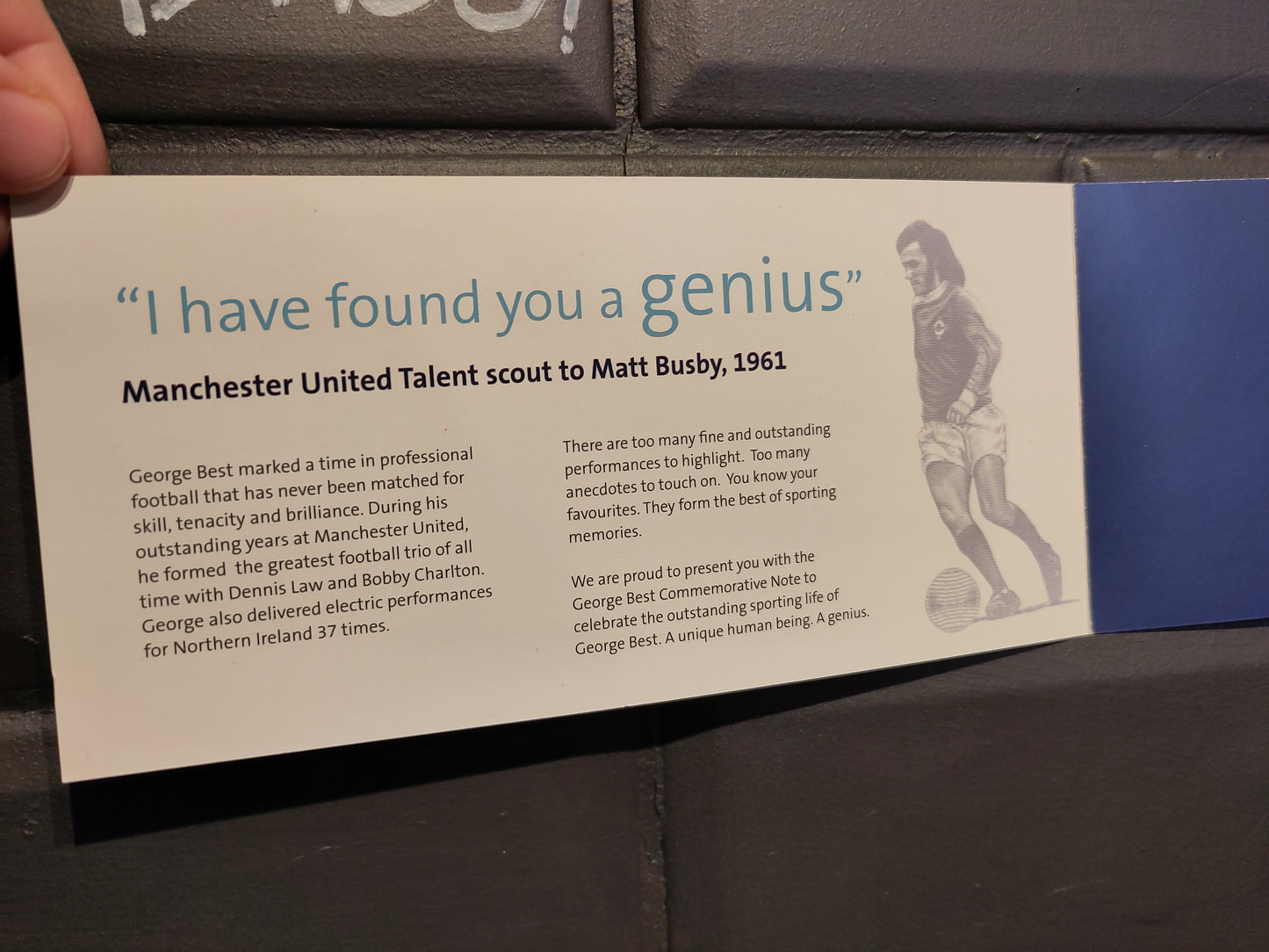 George Best seddel 5 pund*
