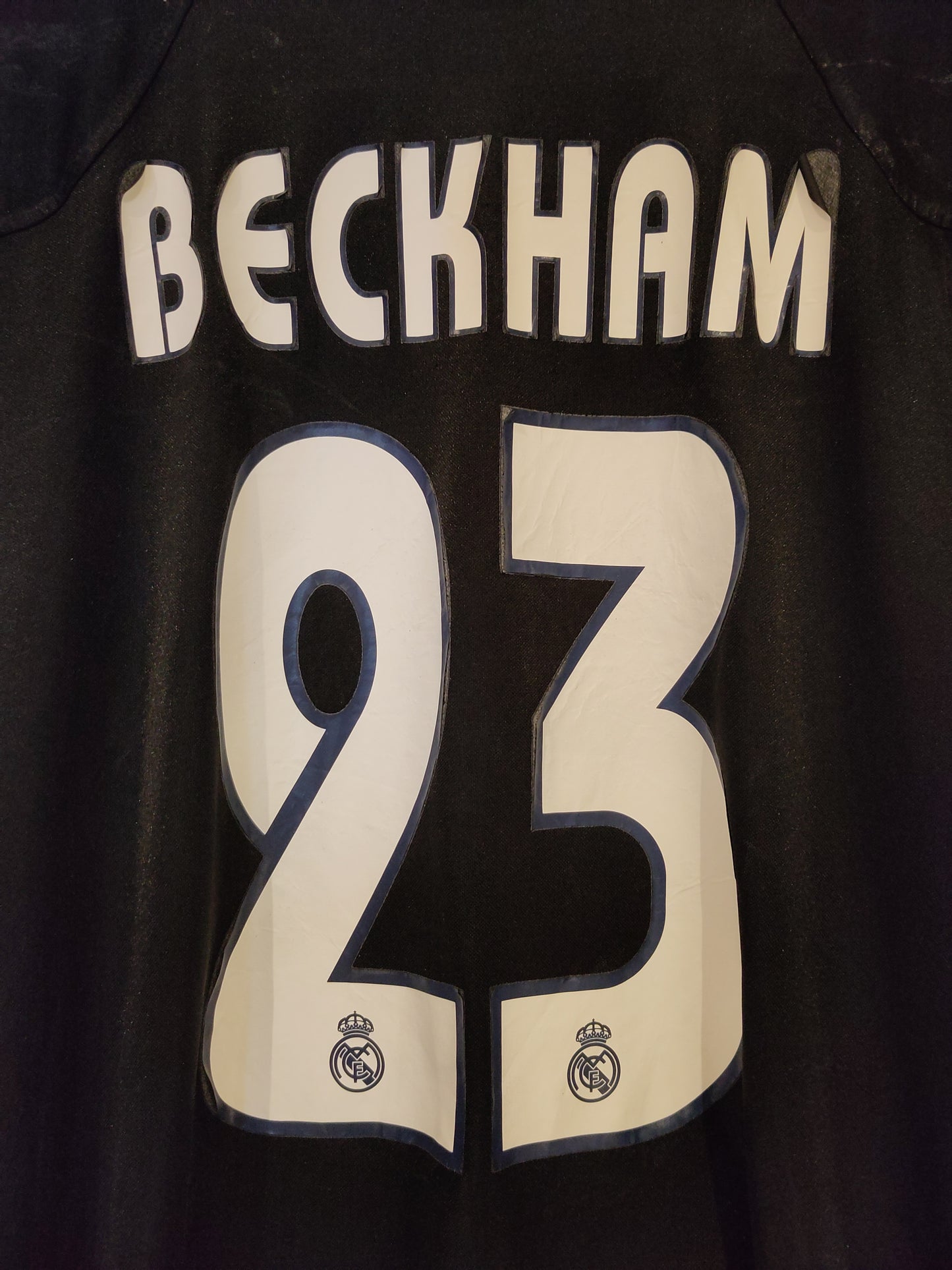 Real Madrid drakt 2004-05 borte Beckham (flekker)