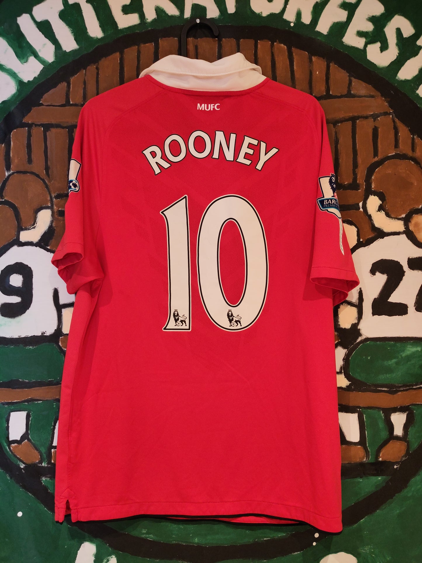 Manchester United drakt 2010-11 hjemme Rooney signert Solskjær*