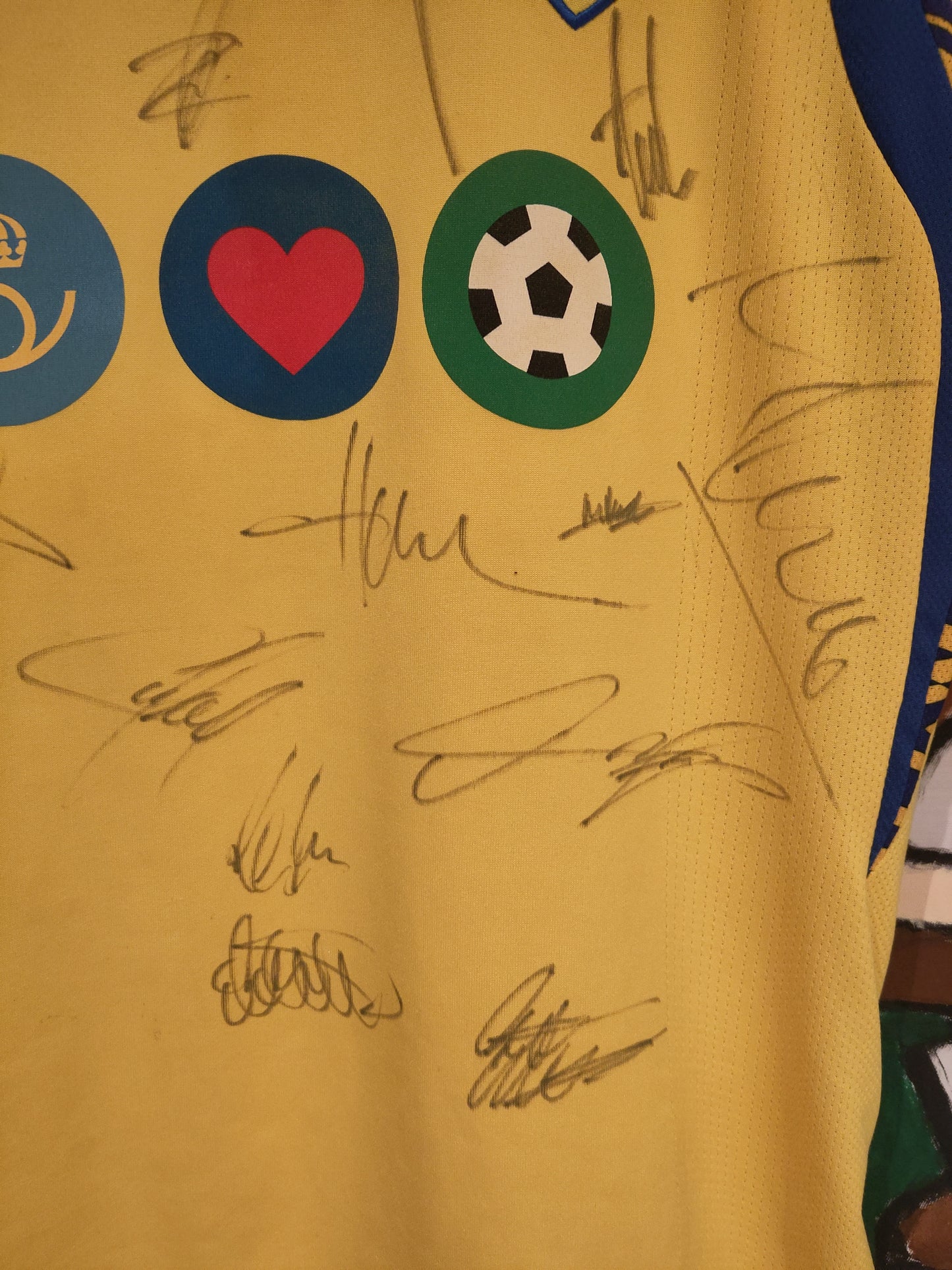 Sverige drakt 2008 hjemme signert