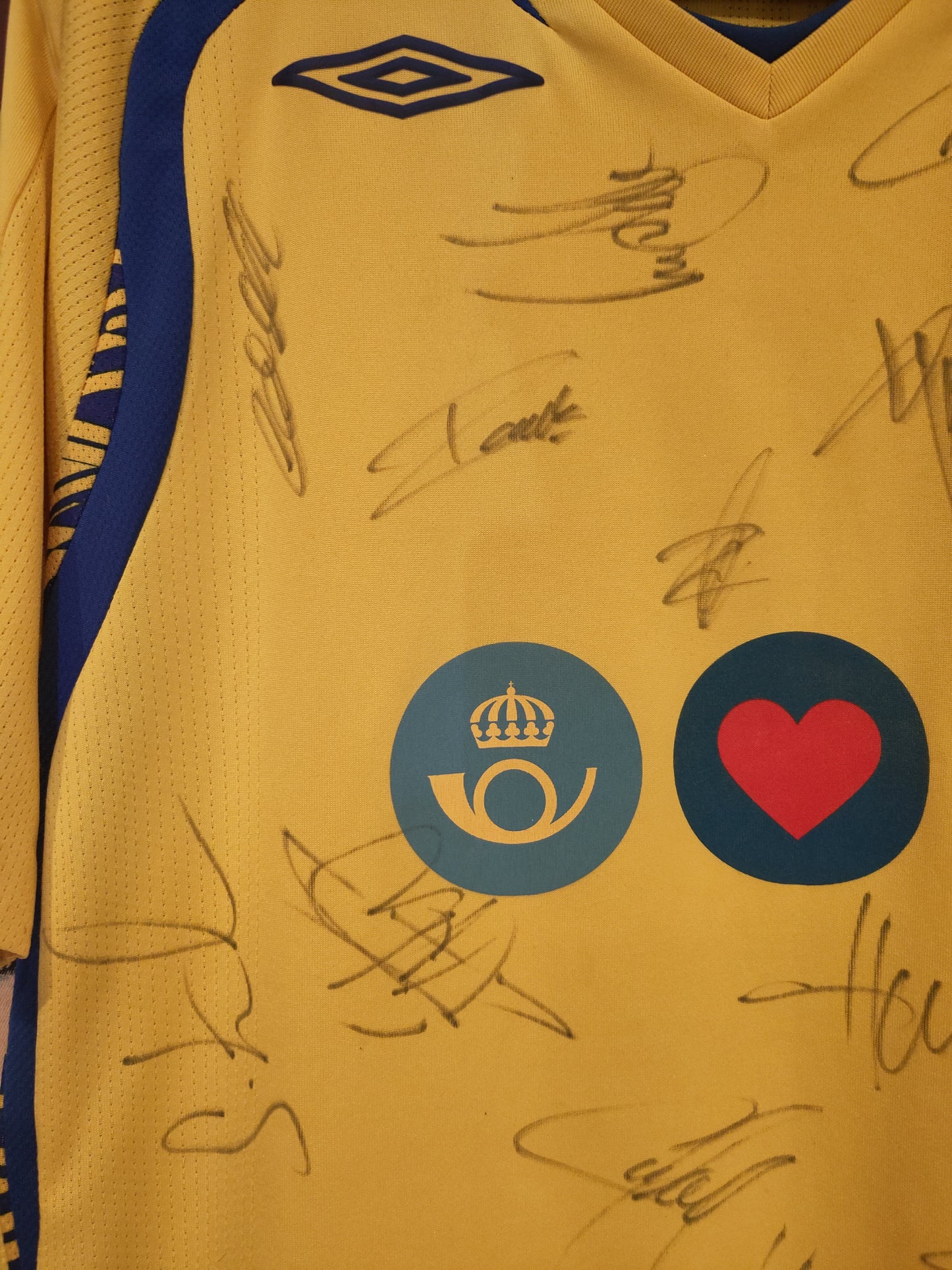 Sverige drakt 2008 hjemme signert