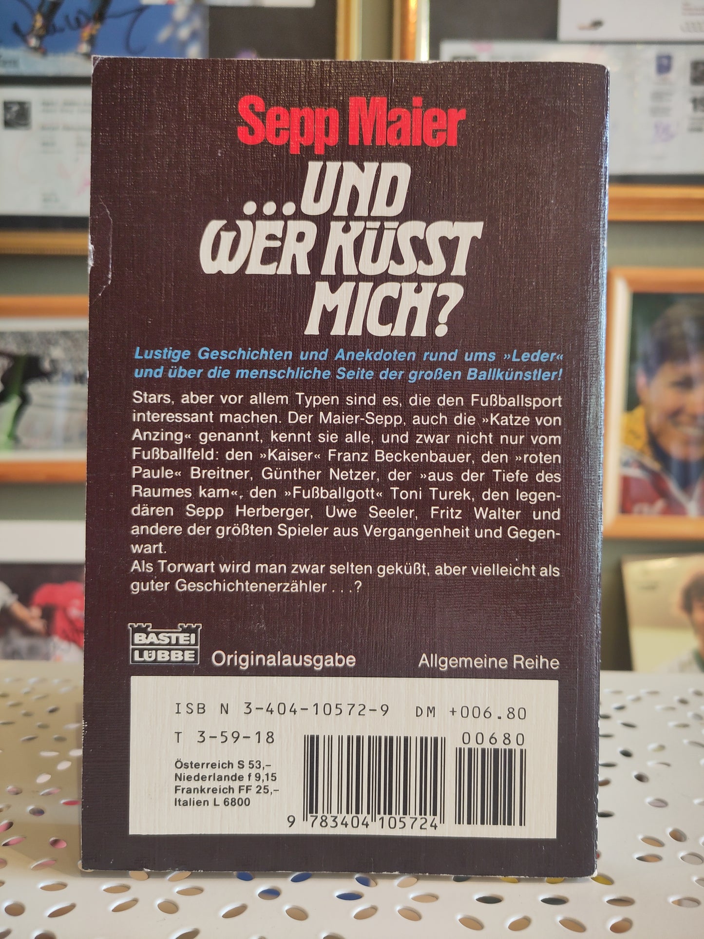BOK: Sepp Maier... und wer küsst mich? Fußballer-Anekdoten