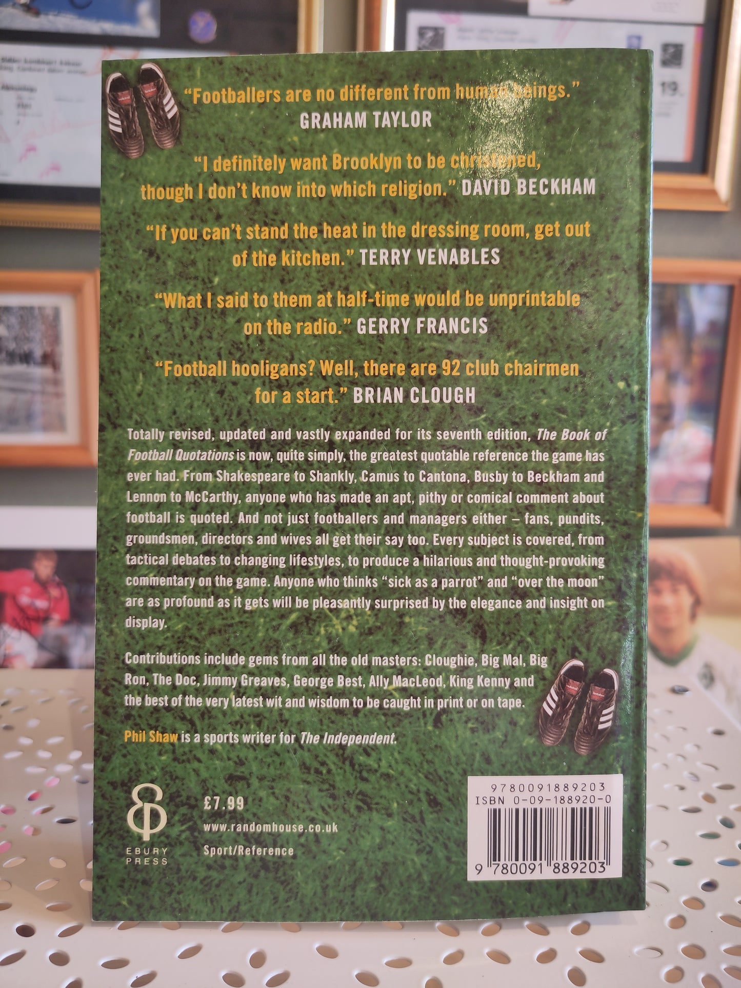 BOOK: The Book of Football Quotations (Phil Shaw)