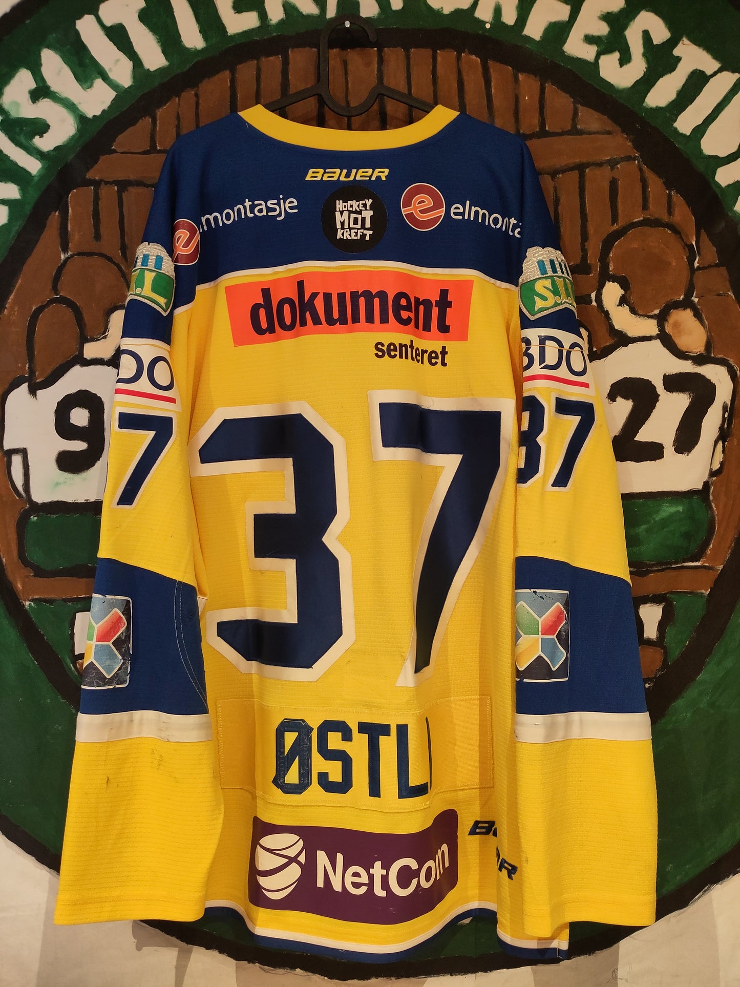 Storhamar Hockey drakt 2014-15 hjemme utøverbrukt/kampbrukt Østli signert*