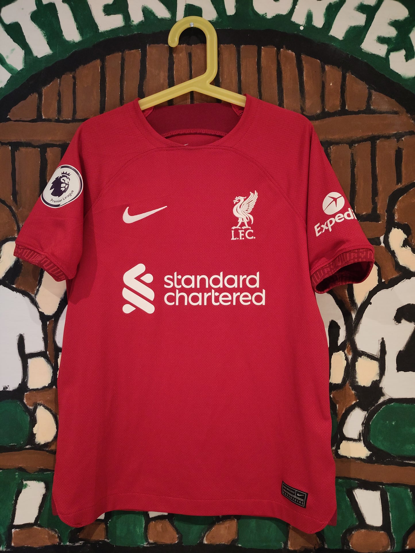 Liverpool drakt 2022-23 hjemme Salah barn