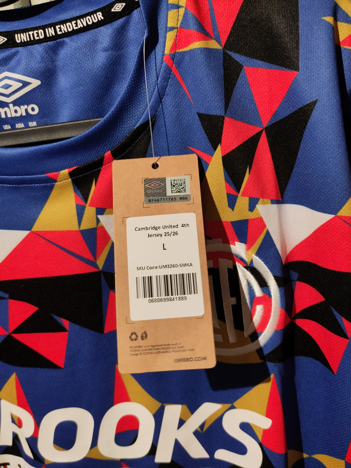 Cambridge drakt 2025-26 fjerde (BNWT)