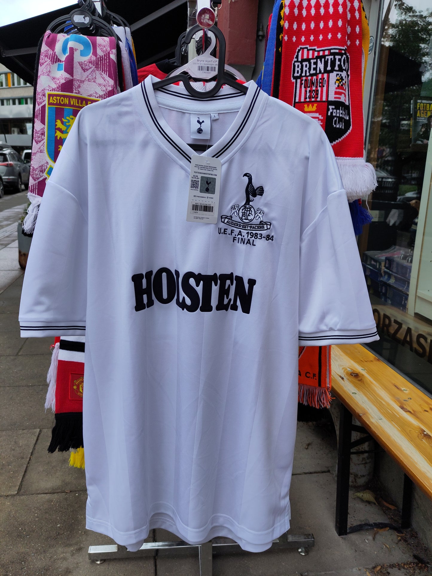 Tottenham drakt 1983-84 hjemme retro UEFA cup final (BNWT)