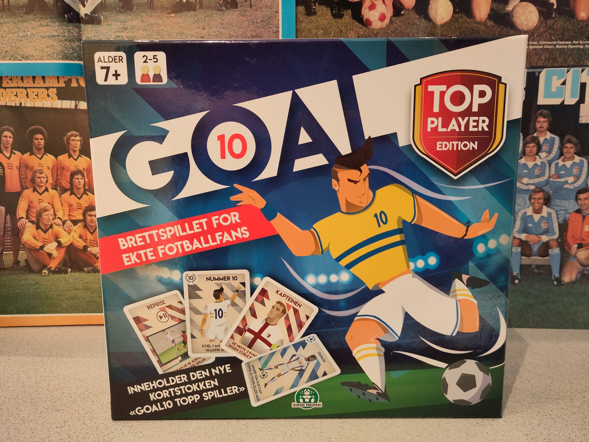 Goal 10 Top Player Edition - brettspillet for ekte fotballfans