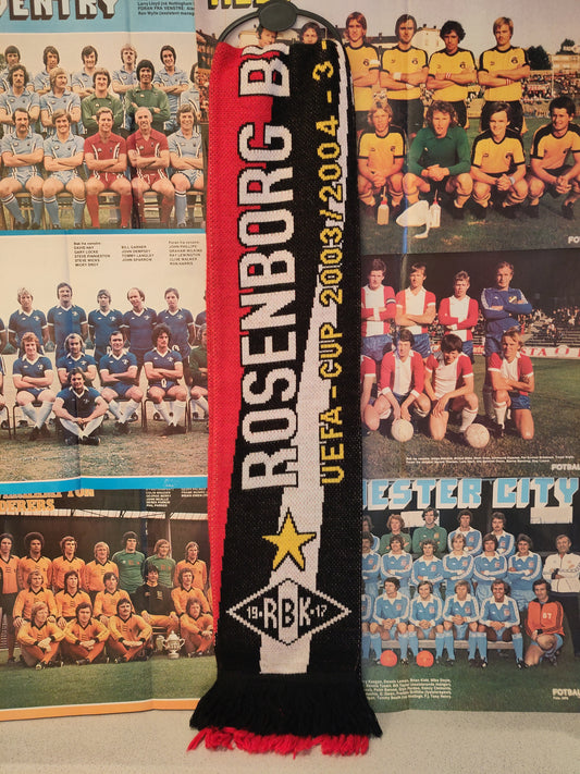 Rosenborg skjerf half&half Benfica UEFA cup 2003-04