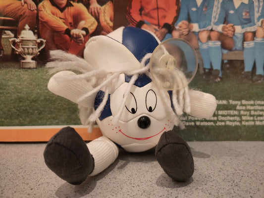 Maskot fotball blå/hvit*