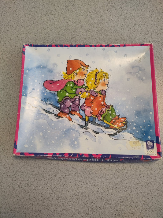 OL 1994 Lillehammer puslespill i tre