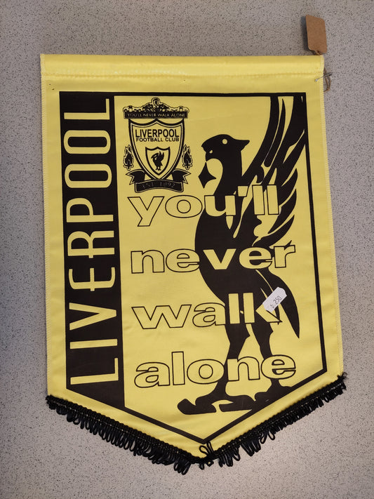 Liverpool pennant You'll Never Walk Alone yellow