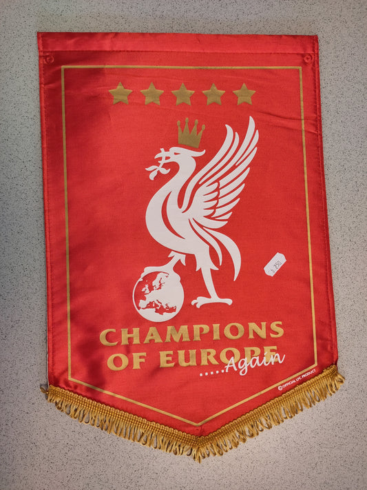 Liverpool pennant Champions of Europe