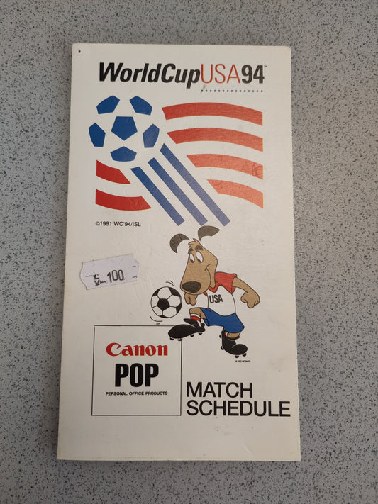 VM 1994 USA match schedule