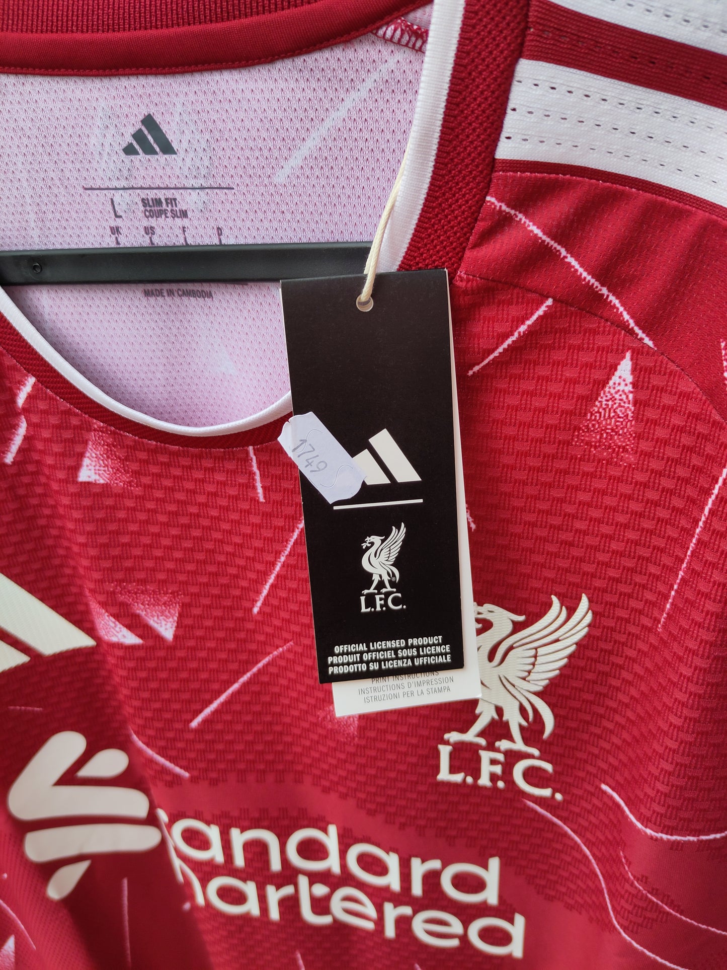 Liverpool drakt 2026-27 hjemme langermet player edition (BNWT) skadet